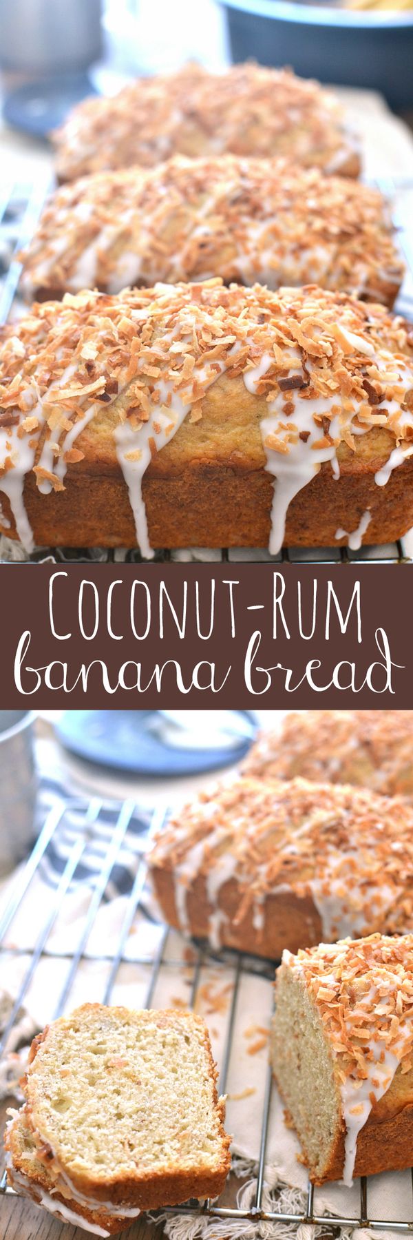 Coconut-Rum Banana Bread