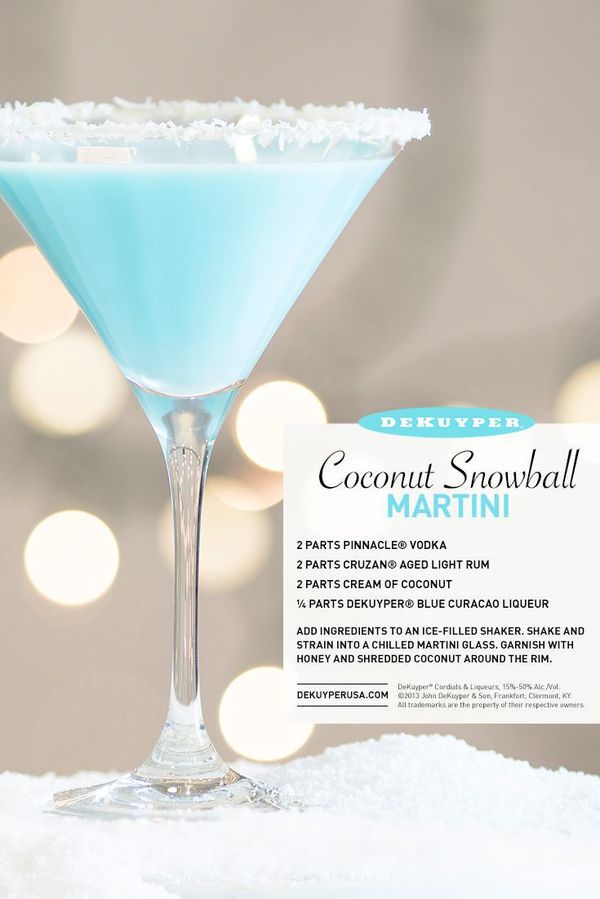 Coconut Snowball Martini