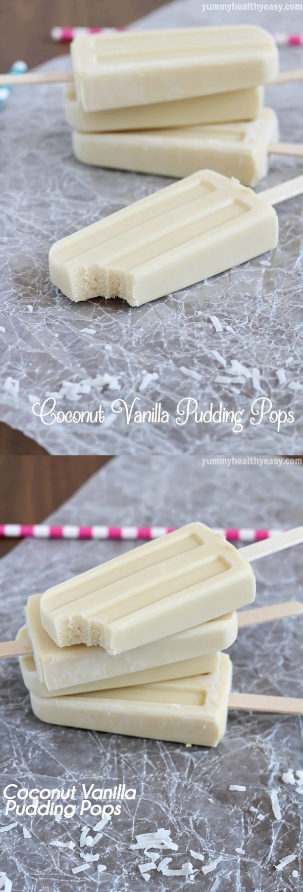 Coconut Vanilla Pudding Pops