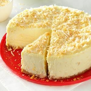 Coconut-White Chocolate Cheesecake