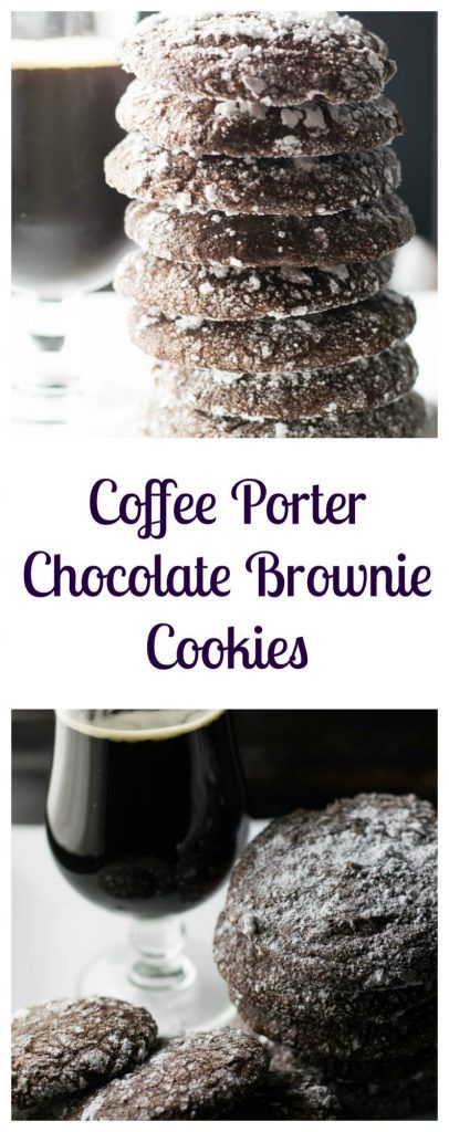 Coffee Porter Chocolate Brownie Cookies