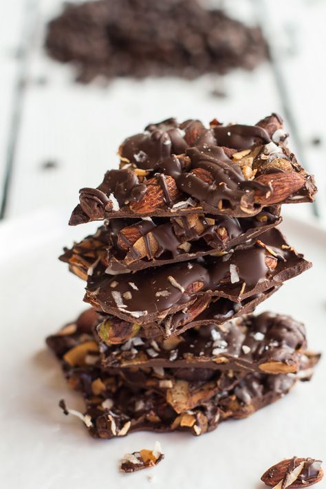 Coffee Roasted Almond + Toasted Coconut Dark Chocolate Bark