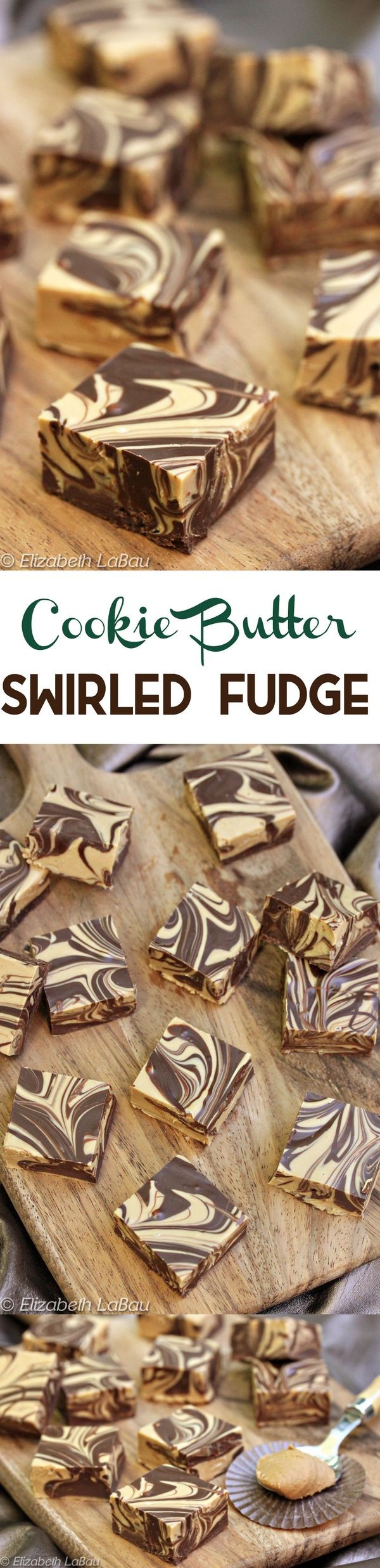 Cookie Butter Swirled Fudge