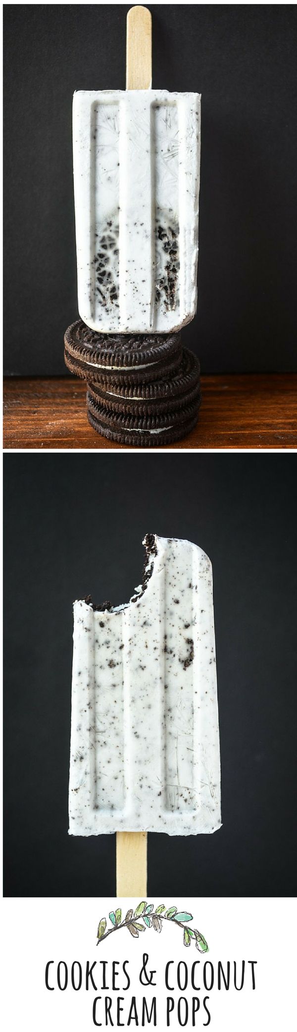 Cookies and Coconut Milk Popsicles