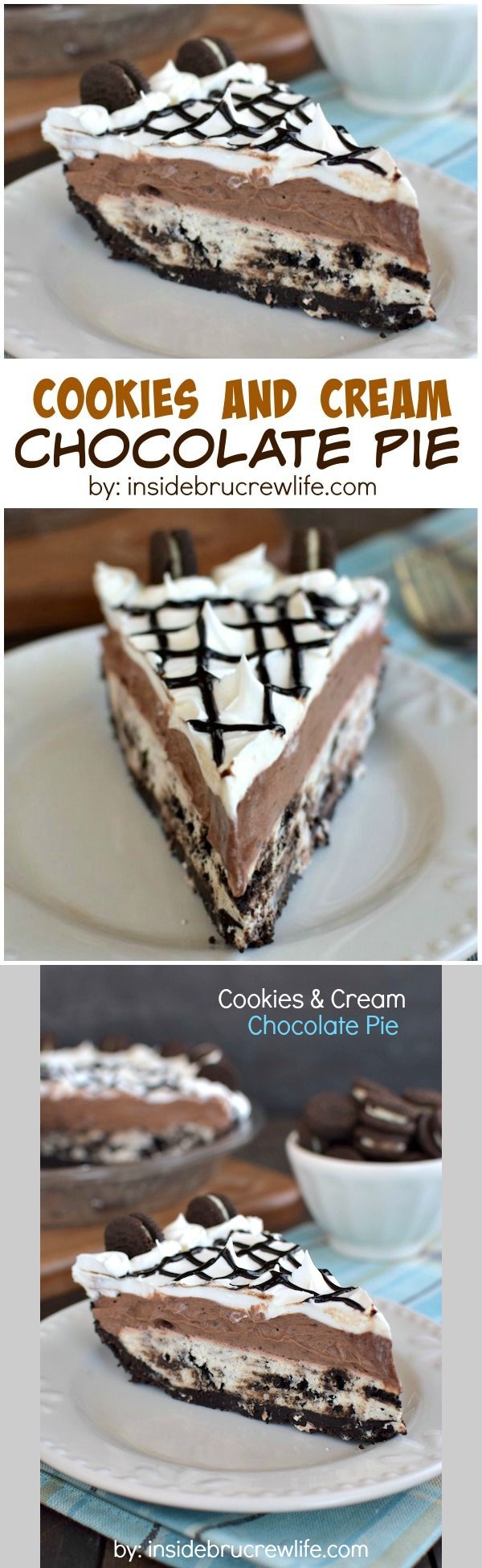 Cookies and Cream Chocolate Pie