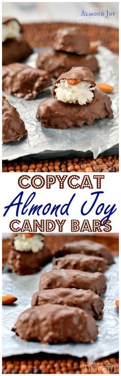 Copycat Almond Joy Candy Bars