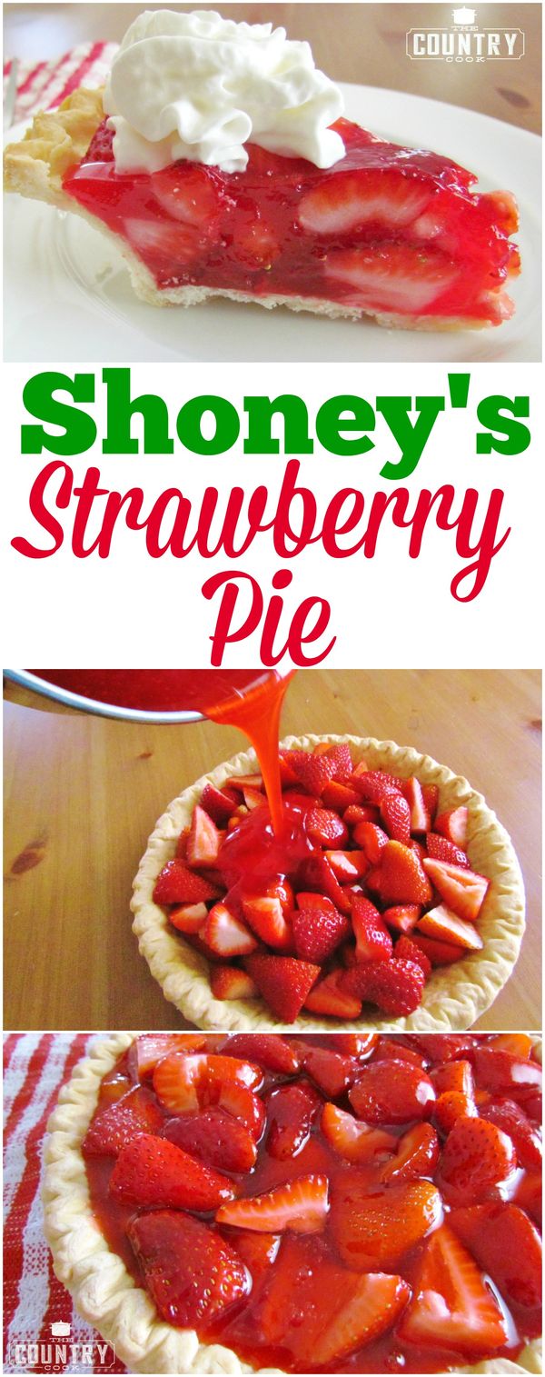 Copycat Shoney's Strawberry Pie