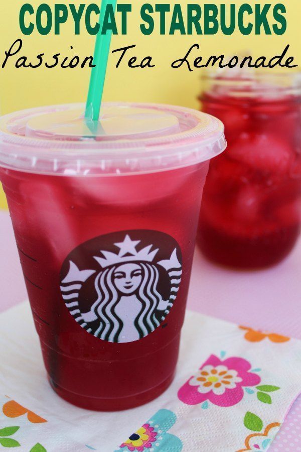 Copycat Starbucks Passion Tea Lemonade