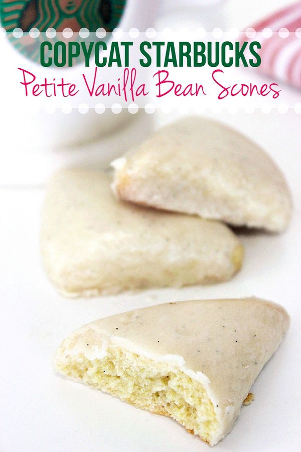 Copycat Starbucks Petite Vanilla Bean Scones