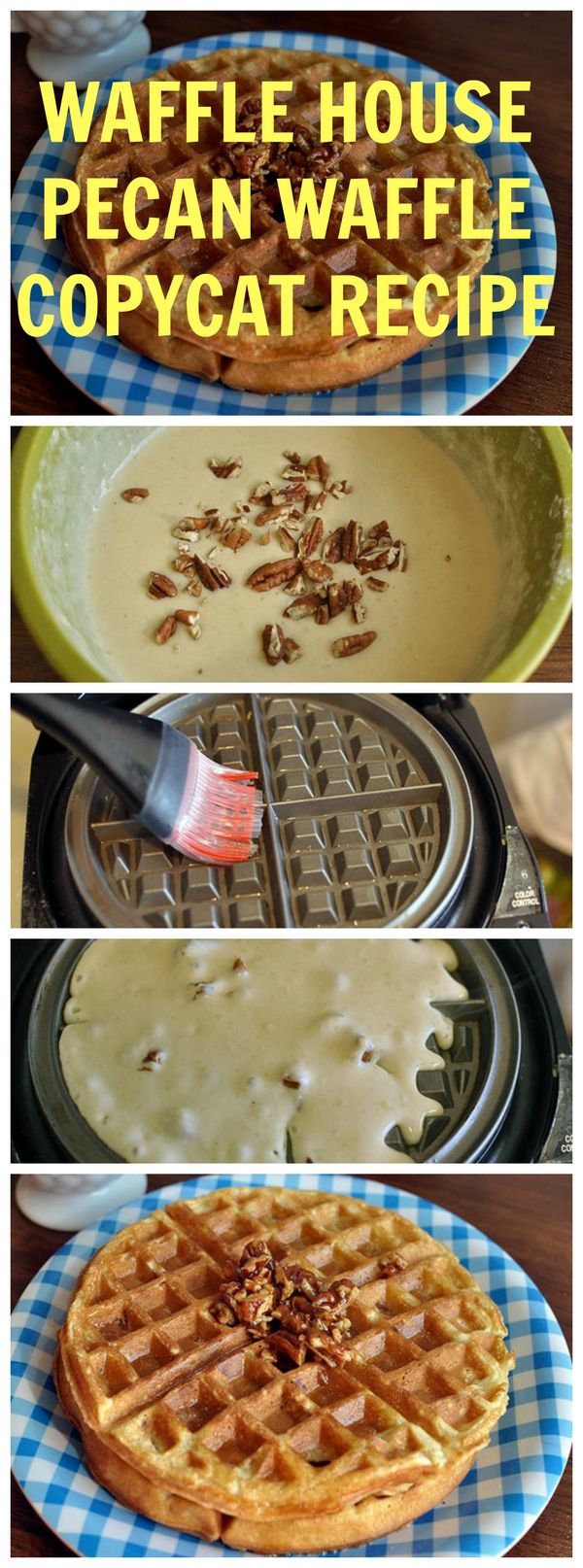 Copycat Waffle House Pecan Waffle