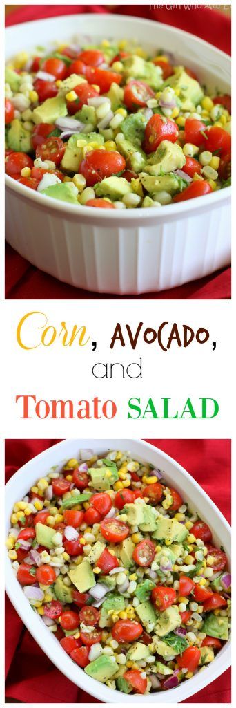 Corn, Avocado, and Tomato Salad