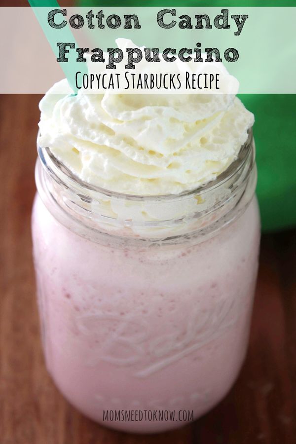 Cotton Candy Frappuccino Recipe | Copycat Starbucks