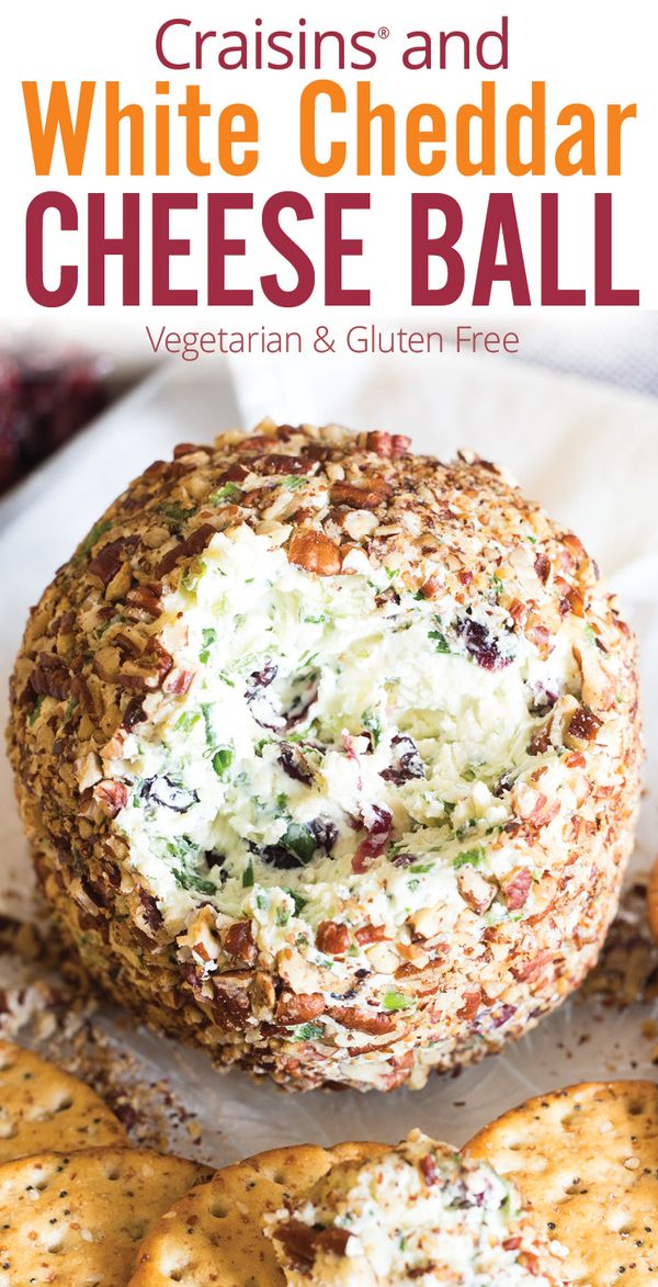 Craisins® White Cheddar Cheese Ball