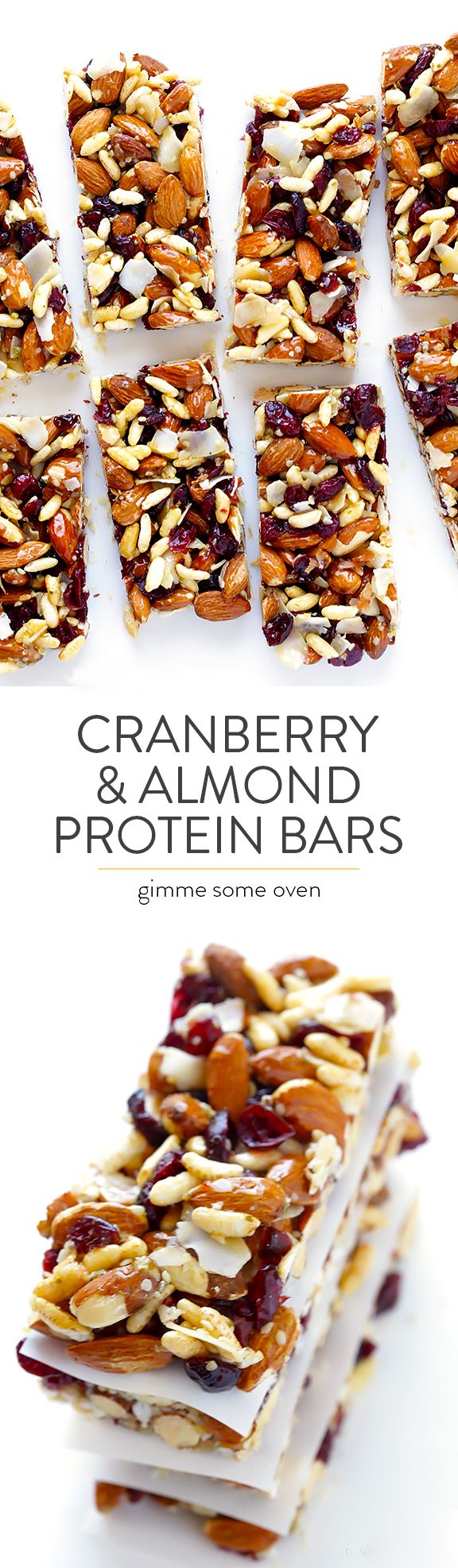 Cranberry Almond Protein Bars