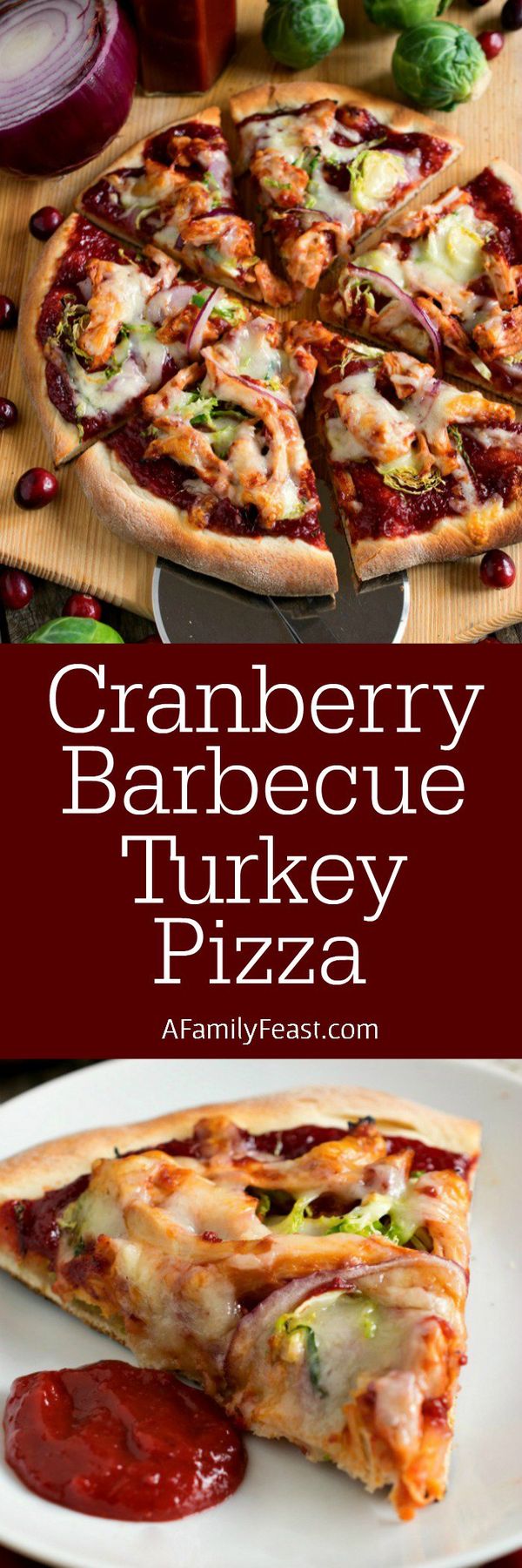 Cranberry Barbecue Turkey Pizza