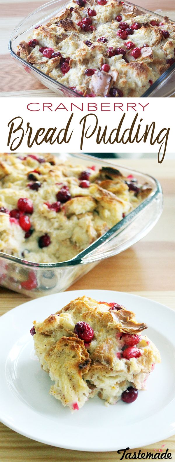 Cranberry Bread Pudding