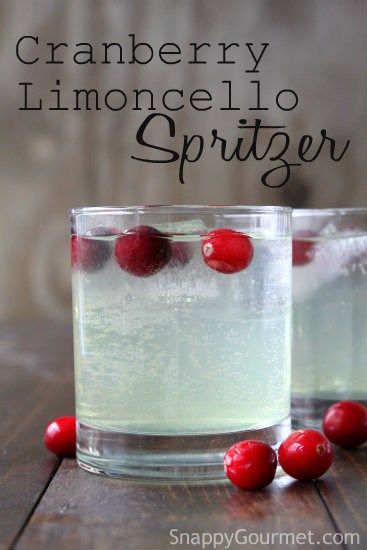 Cranberry Limoncello Spritzer Cocktail