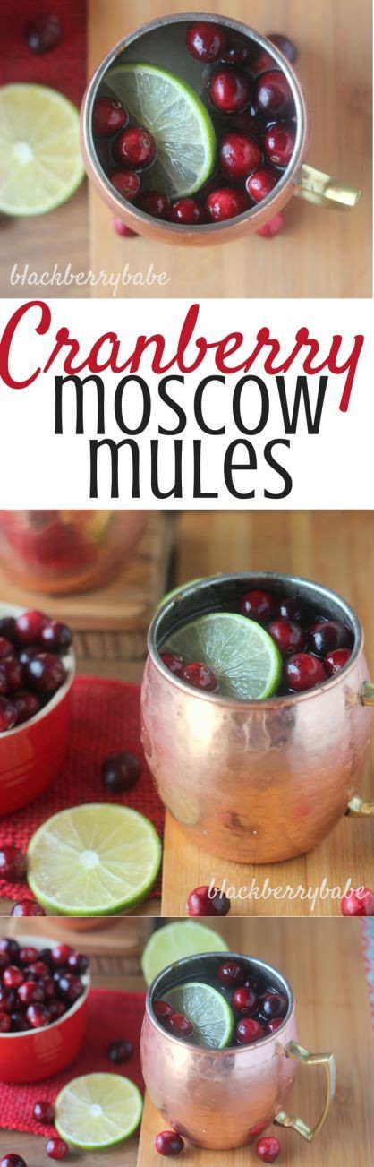 Cranberry Moscow Mules