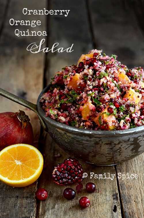 Cranberry Orange Quinoa Salad