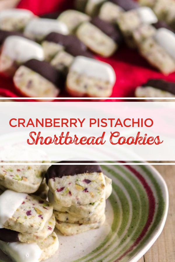 Cranberry Pistachio Shortbread