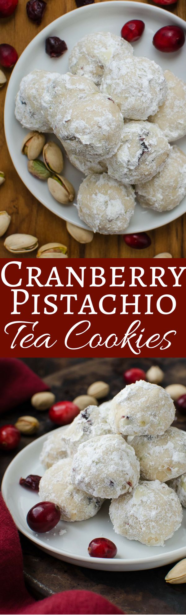 Cranberry Pistachio Tea Cookies