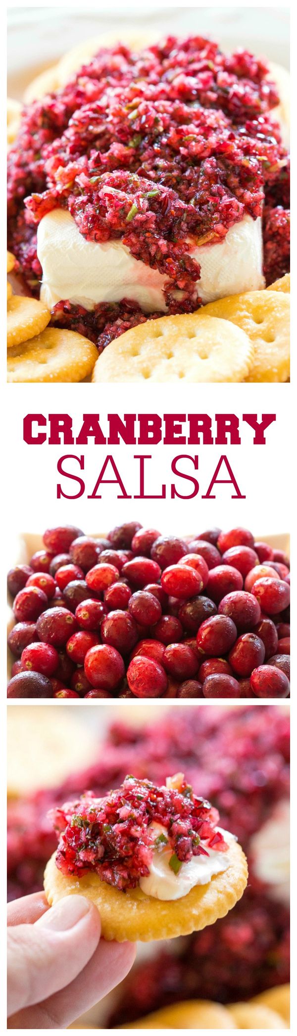 Cranberry Salsa with Cream Cheese