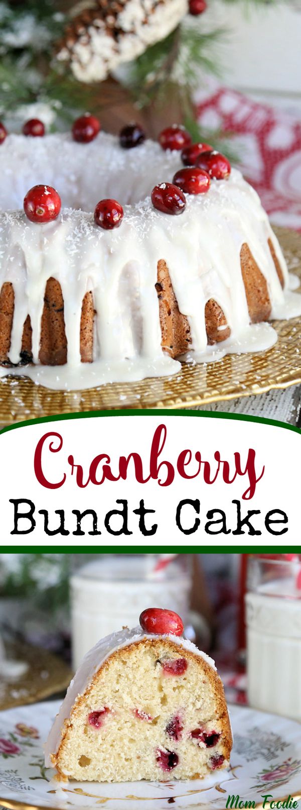 Cranberry Sour Cream Bundt Cake