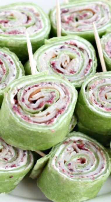 Cranberry Turkey Pinwheels