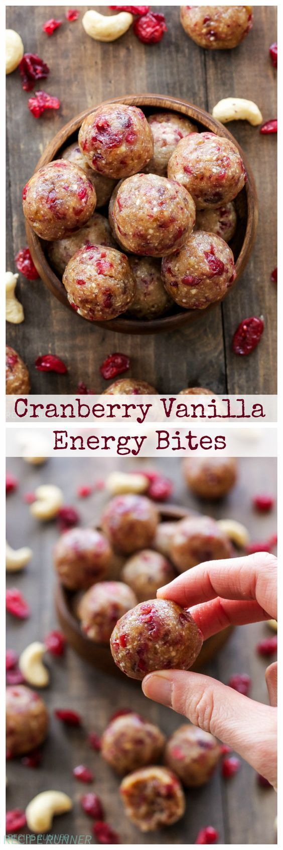 Cranberry Vanilla Energy Bites