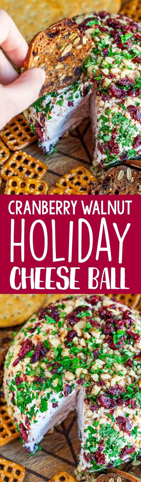 Cranberry Walnut Holiday Cheese Ball