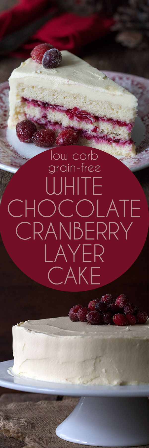 Cranberry White Chocolate Layer Cake