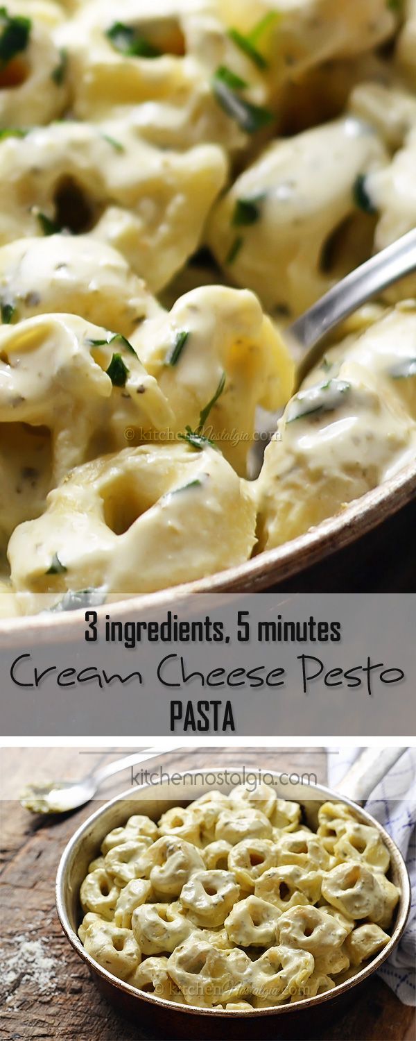 Cream Cheese Pesto Pasta