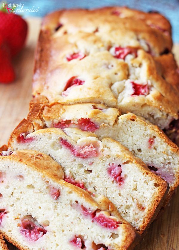 Cream Cheese Strawberry Banana Bread