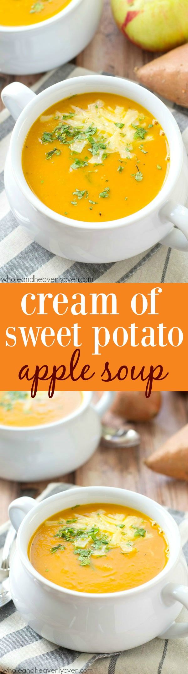 Cream of Sweet Potato Apple Soup