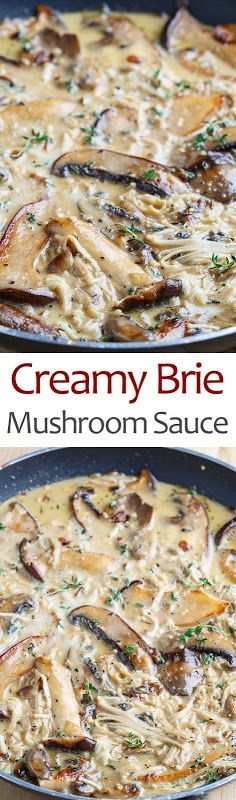 Creamy Brie Mushroom Sauce