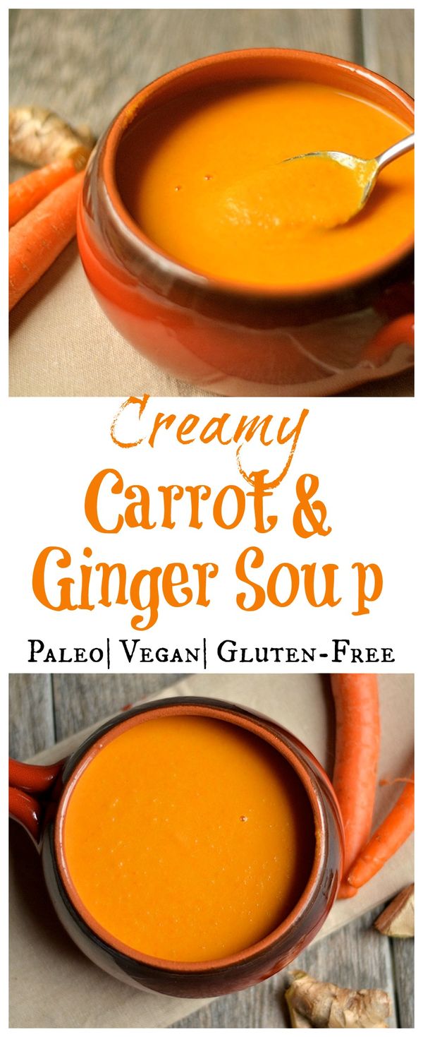 Creamy Carrot and Ginger Soup (Dairy-Free