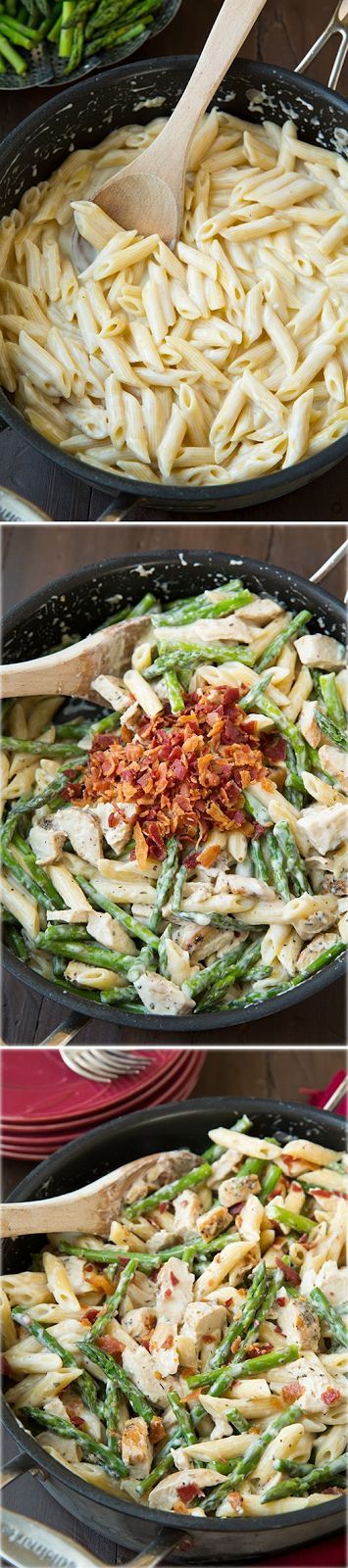 Creamy Chicken and Asparagus Pasta