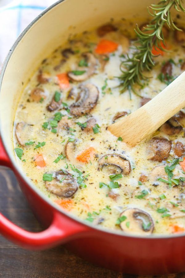 Creamy Chicken and Mushroom Soup