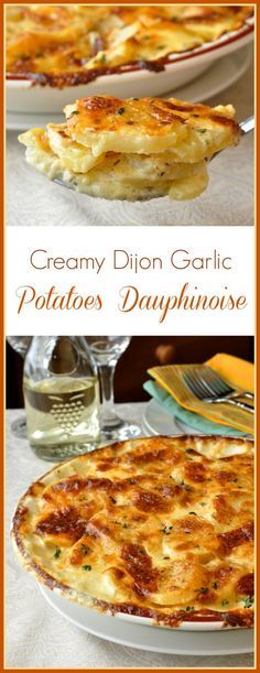 Creamy Dijon Garlic Potatoes Dauphinoise