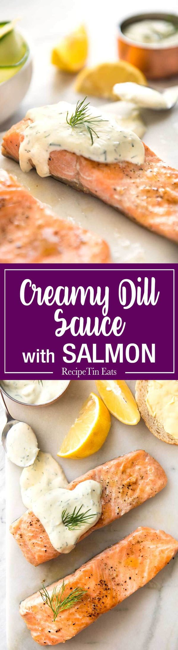 Creamy Dill Sauce with Salmon or Trout