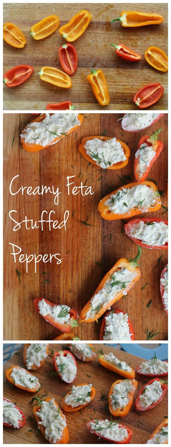 Creamy Feta Stuffed Peppers