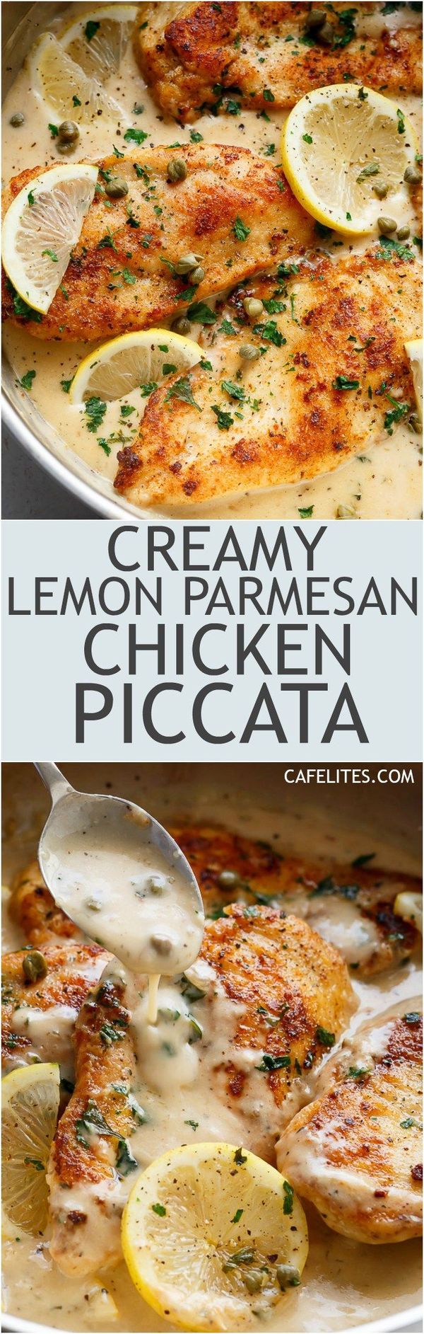 Creamy Lemon Parmesan Chicken (Piccata