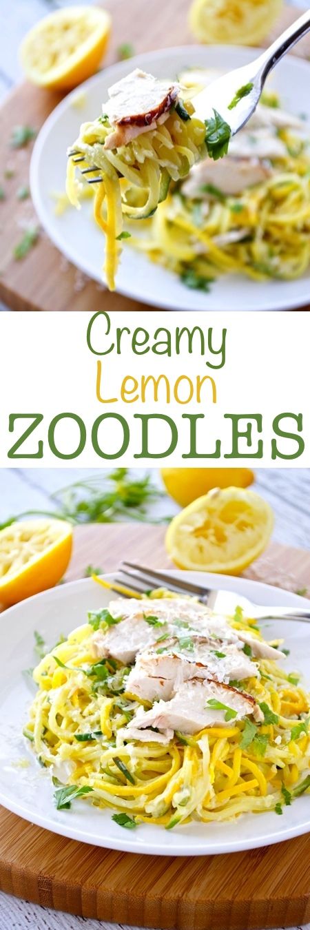 Creamy Lemon Zoodles