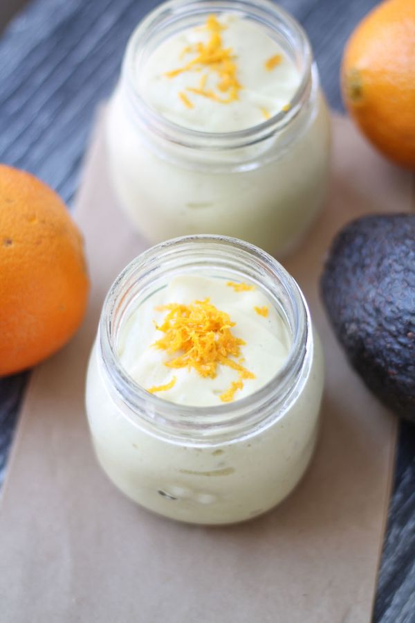 Creamy Orange Avocado Smoothie - Vegan, Gluten Free, Paleo