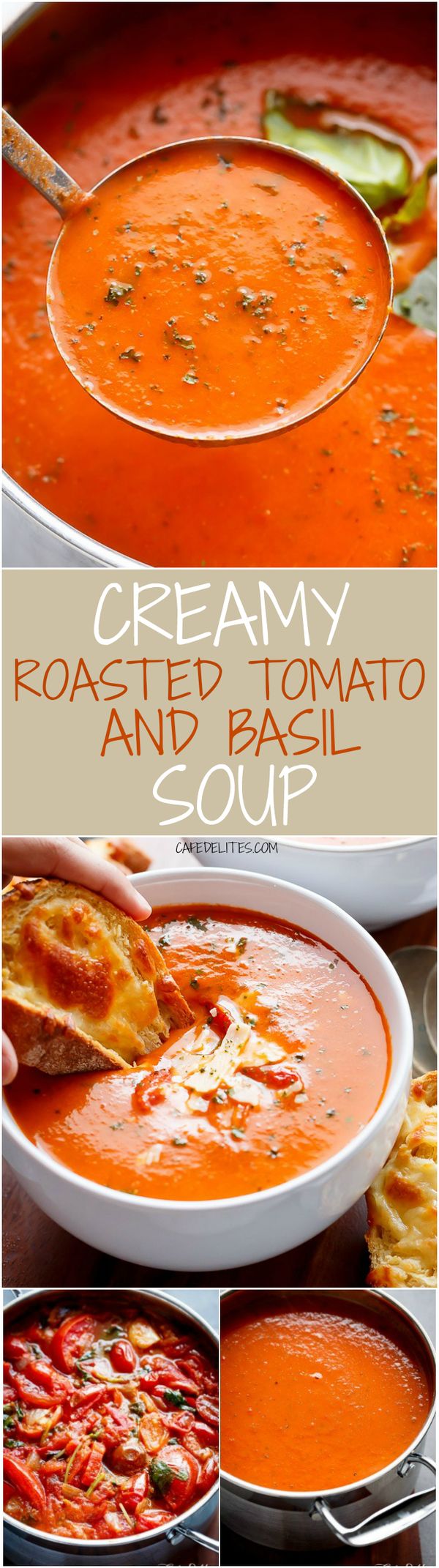 Creamy Roasted Tomato Basil Soup