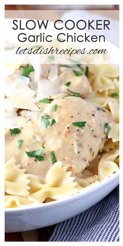 Creamy Slow Cooker Garlic Chicken