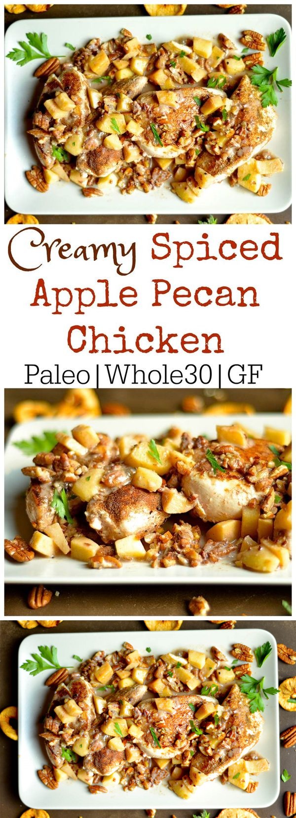 Creamy Spiced Apple Pecan Chicken (Dairy-Free, Paleo, Whole30