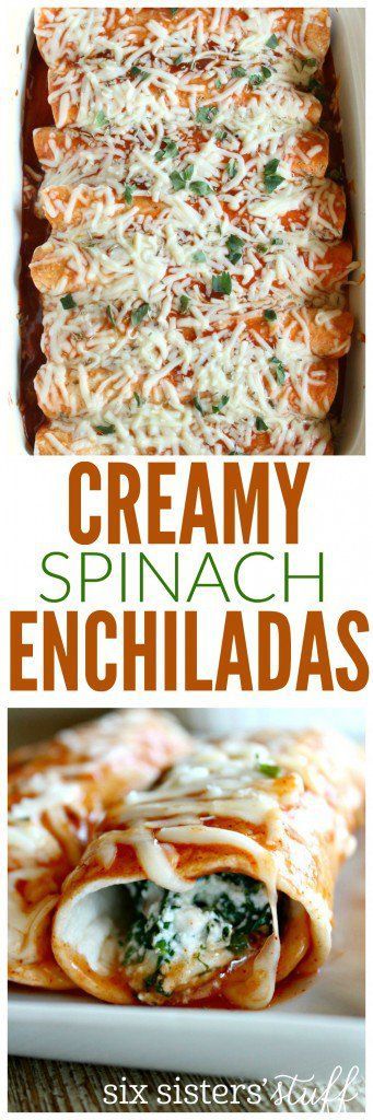 Creamy Spinach Enchiladas