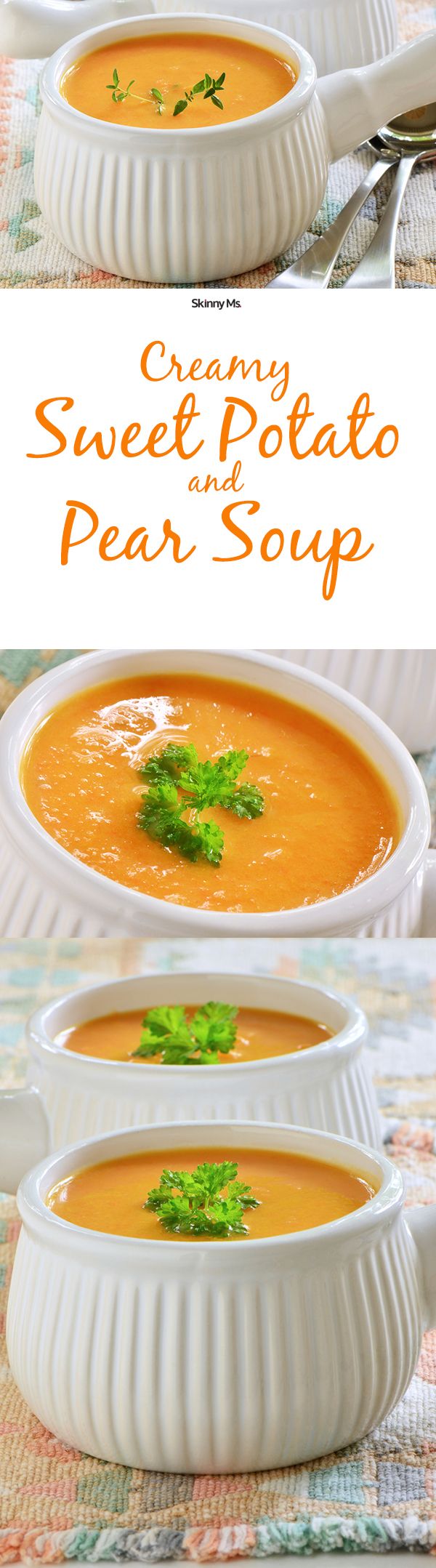 Creamy Sweet Potato and Pear Soup