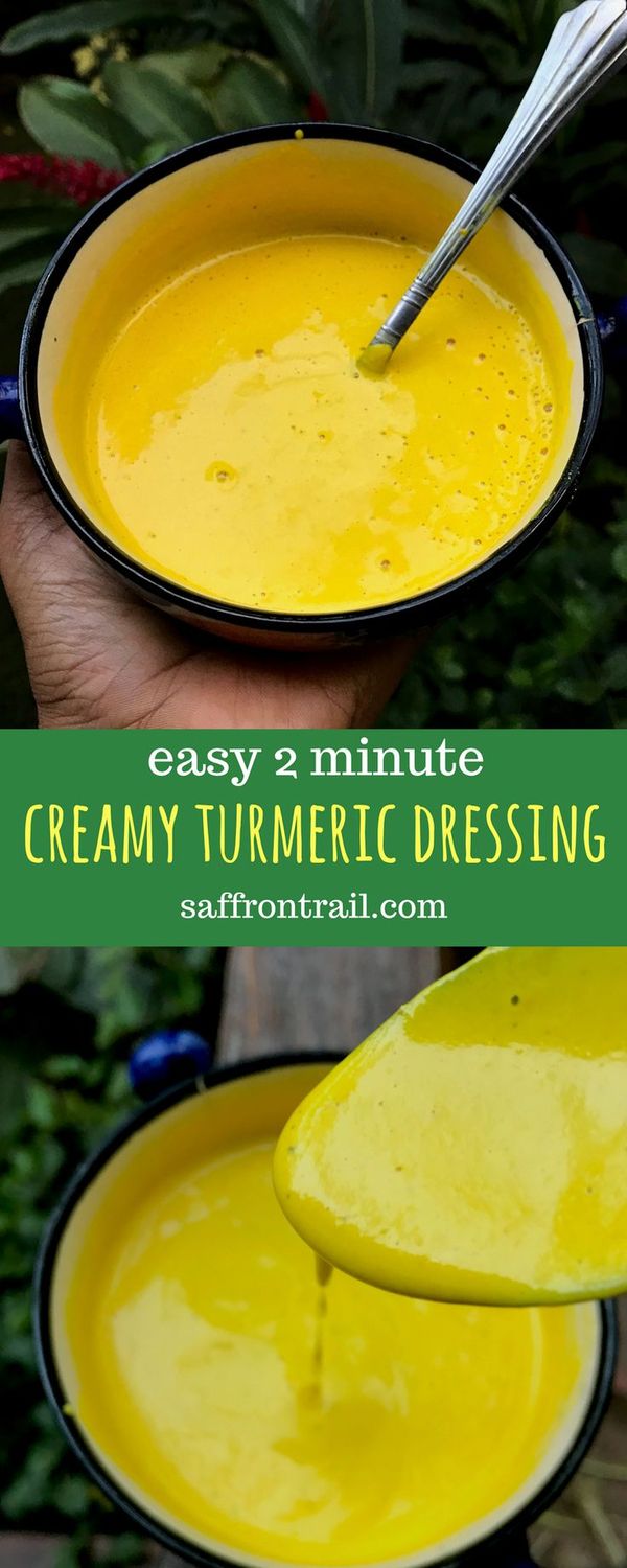 Creamy Turmeric Salad Dressing